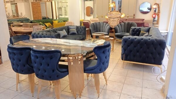 Dining Table with 4 Chairs - Image 2