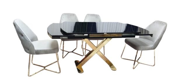 Dining Table with 4 Chairs - Image 2