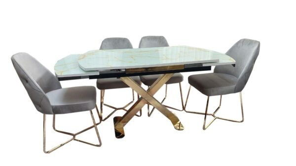 Dining Table with 4 Chairs - Image 2